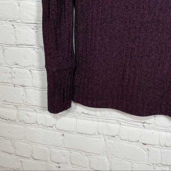Athleta Sweater Womens Small Purple Turtleneck Ribbed Long Sleeve - Picture 9 of 11